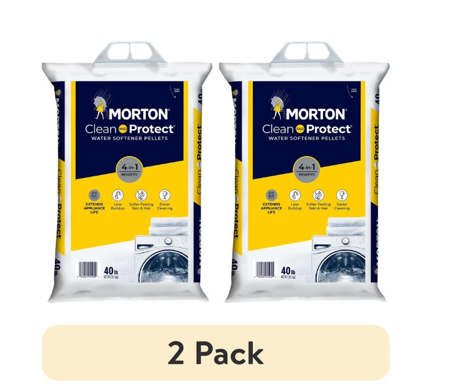 Morton Salt Clean and Protect Water Softener Salt Pellets, 40 lb. Bag (pack 2 )