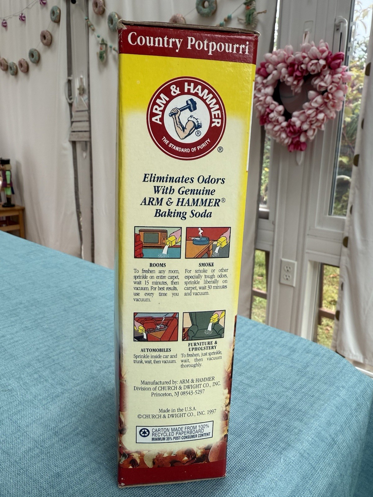 VTG 1997 ARM & HAMMER CARPET DEODORIZER Country Potpourri , 32oz Eliminate Oder
