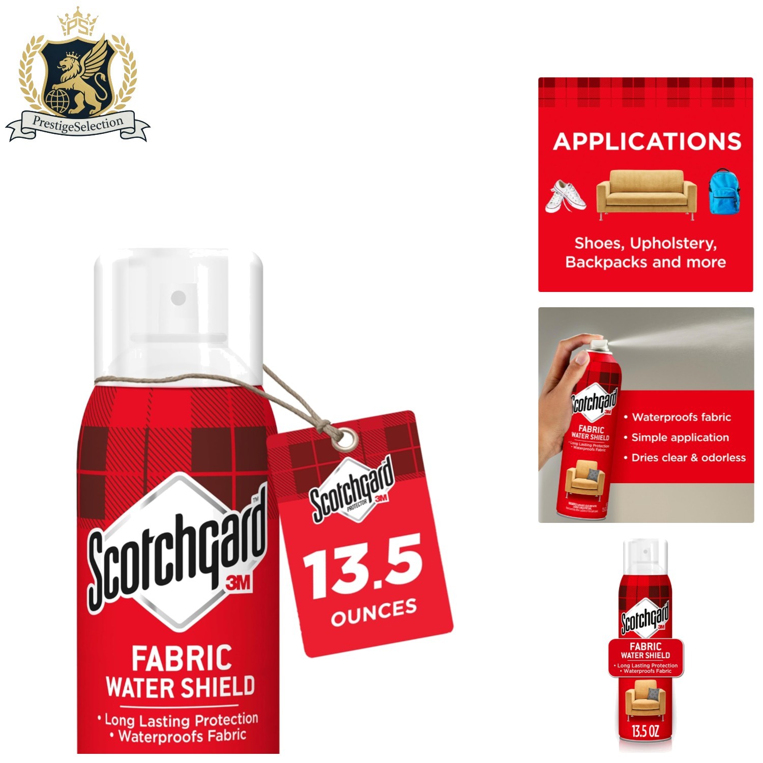 Scotchgard Fabric Water Shield 13.5 Ounces – Clear, Odorless Stain Protection