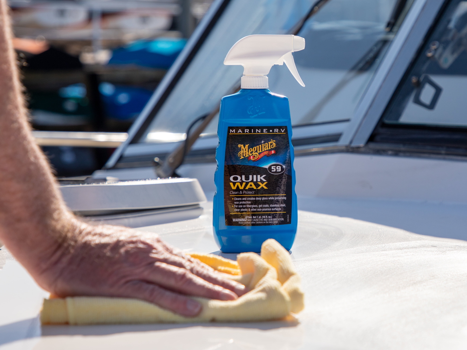 (2 pack) Meguiar’s® Marine RV Quik Wax 16 fl. oz. Trigger Spray