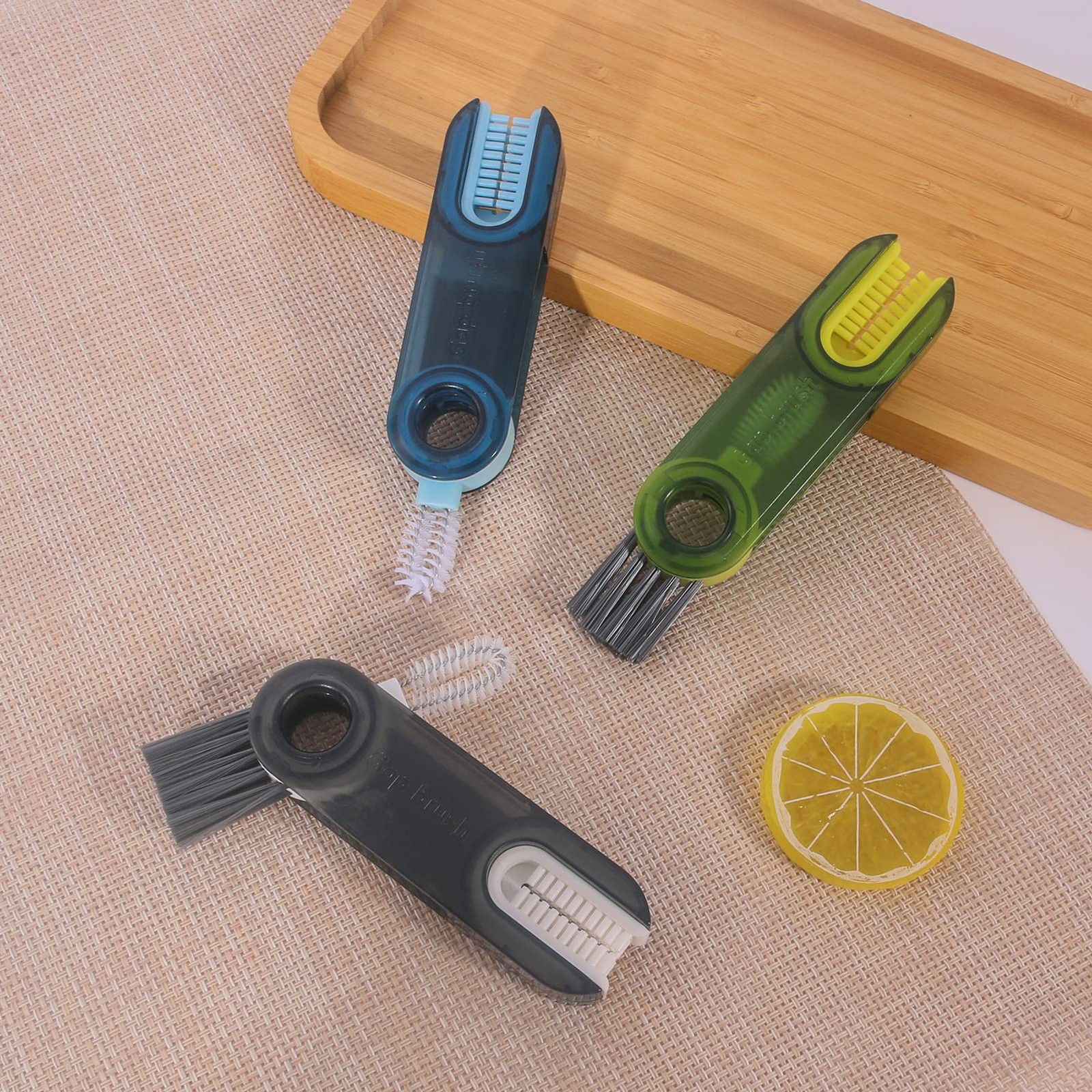 3 In 1 Cup Lid Gap Cleaning Brush Set Multifunctional Insulation Bottle Cleaning