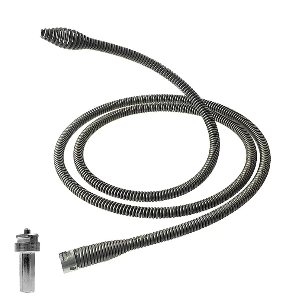 6.5FT (1.5M) Heavy Duty Deep Reach Drain Snake, No Plumber Needed Navigates U…