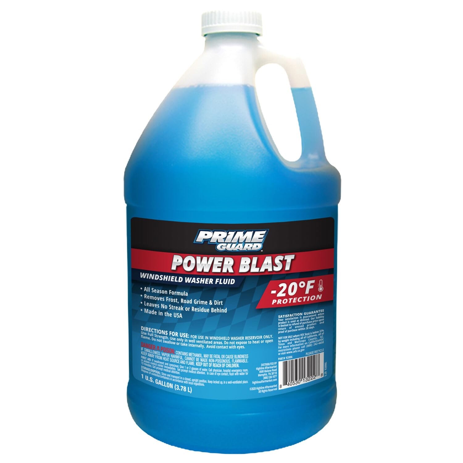 Power Blast 20F Windshield Washer Fluid 1 Gallon Winter Ready Auto Clear