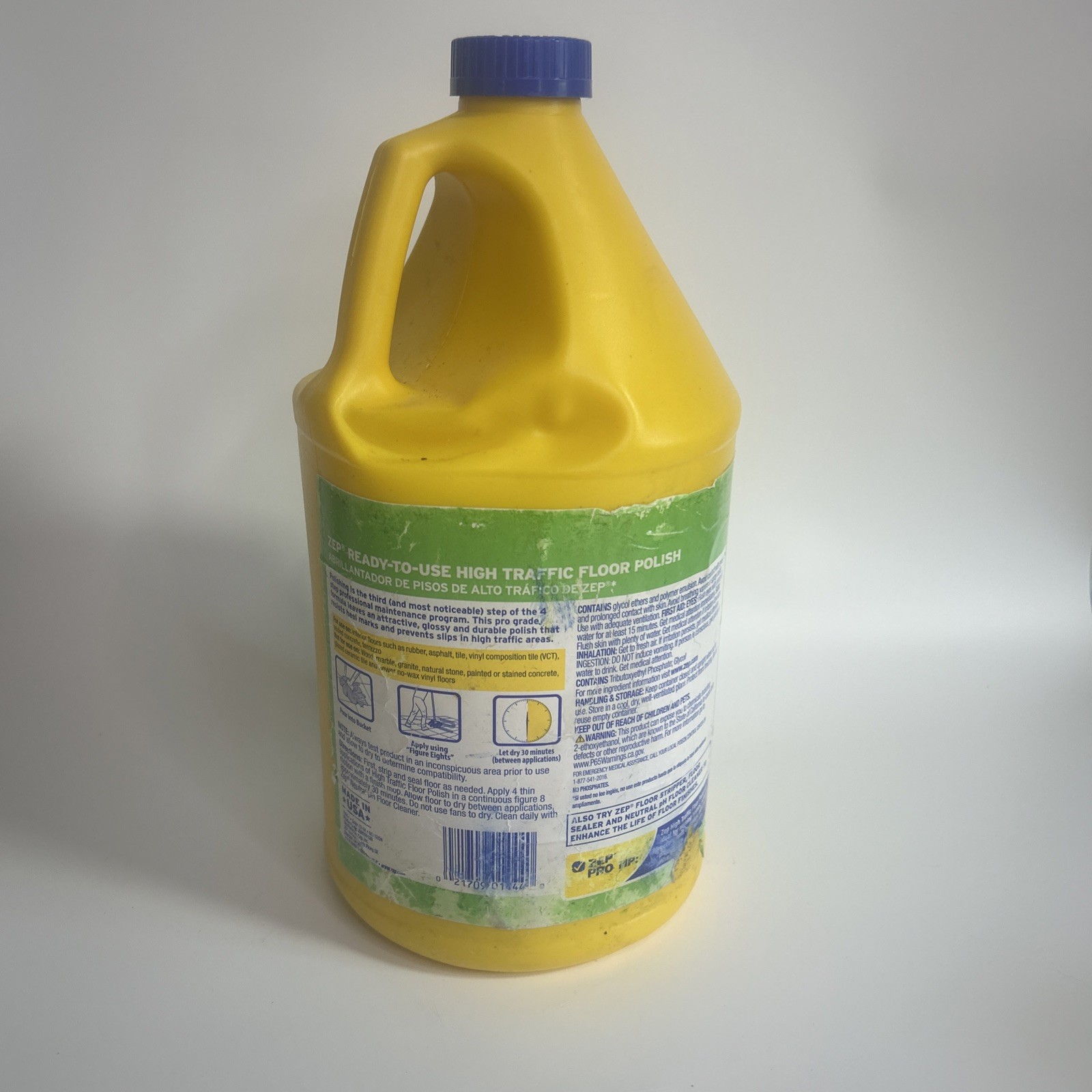 Zep Commercial ZUHTFF128EA 1-Gal Bottle High Traffic Floor Polish New
