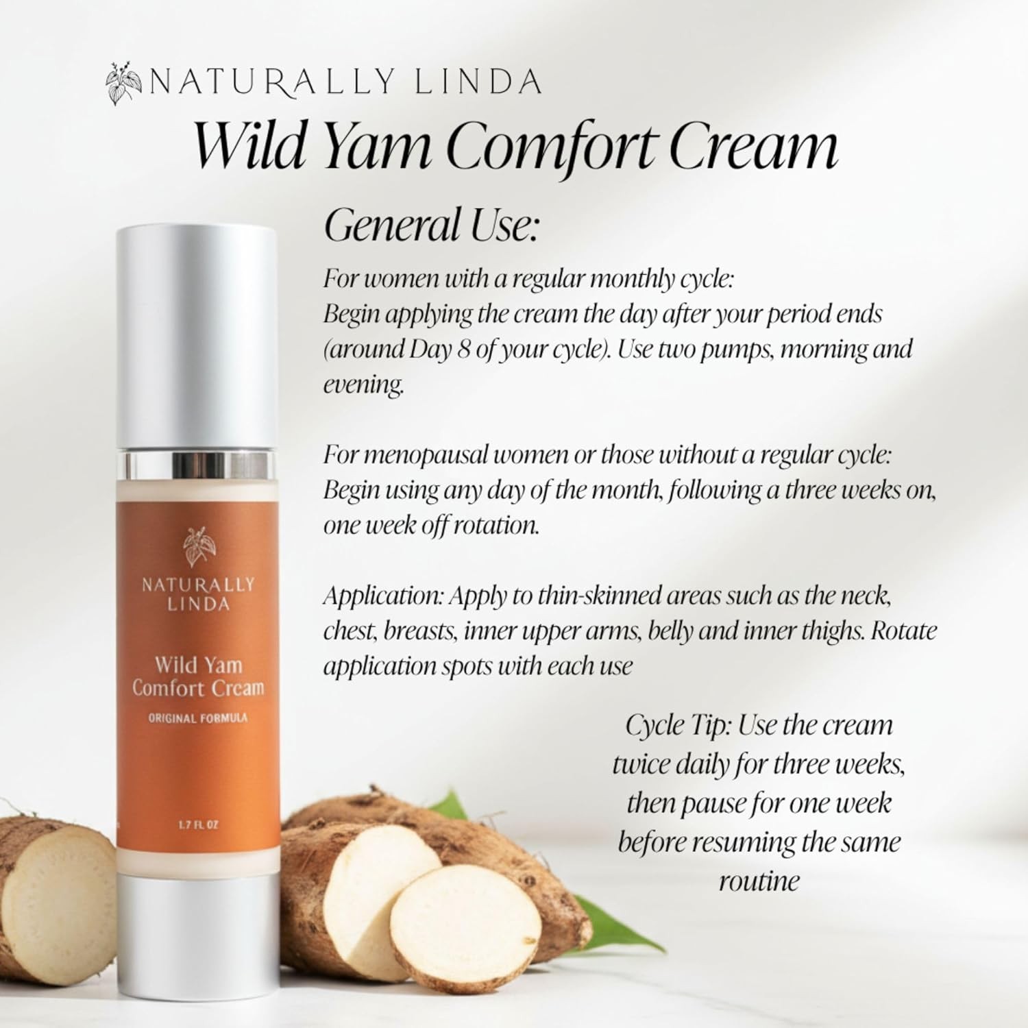 Organic Wild Yam Cream for Women, Inspired by Barbara O??Neill ?C Herbal Comfort
