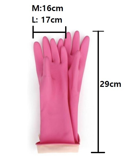 KIDS Rubber Gloves Pink Dish Wash Cleaning Kitchen Activities Children KOREA