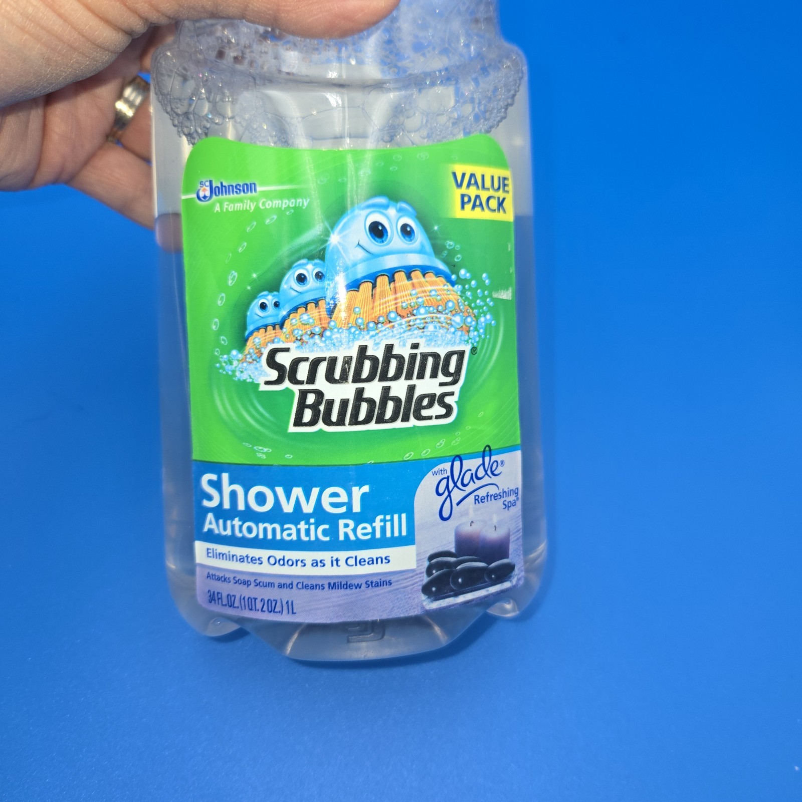 Scrubbing Bubbles Automatic Shower Cleaner Refill 34 Oz New