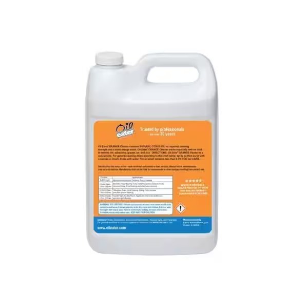 Oil Eater Orange 1 Gal. Heavy-Duty Citrus Cleaner Removes grease, oil & adhesive