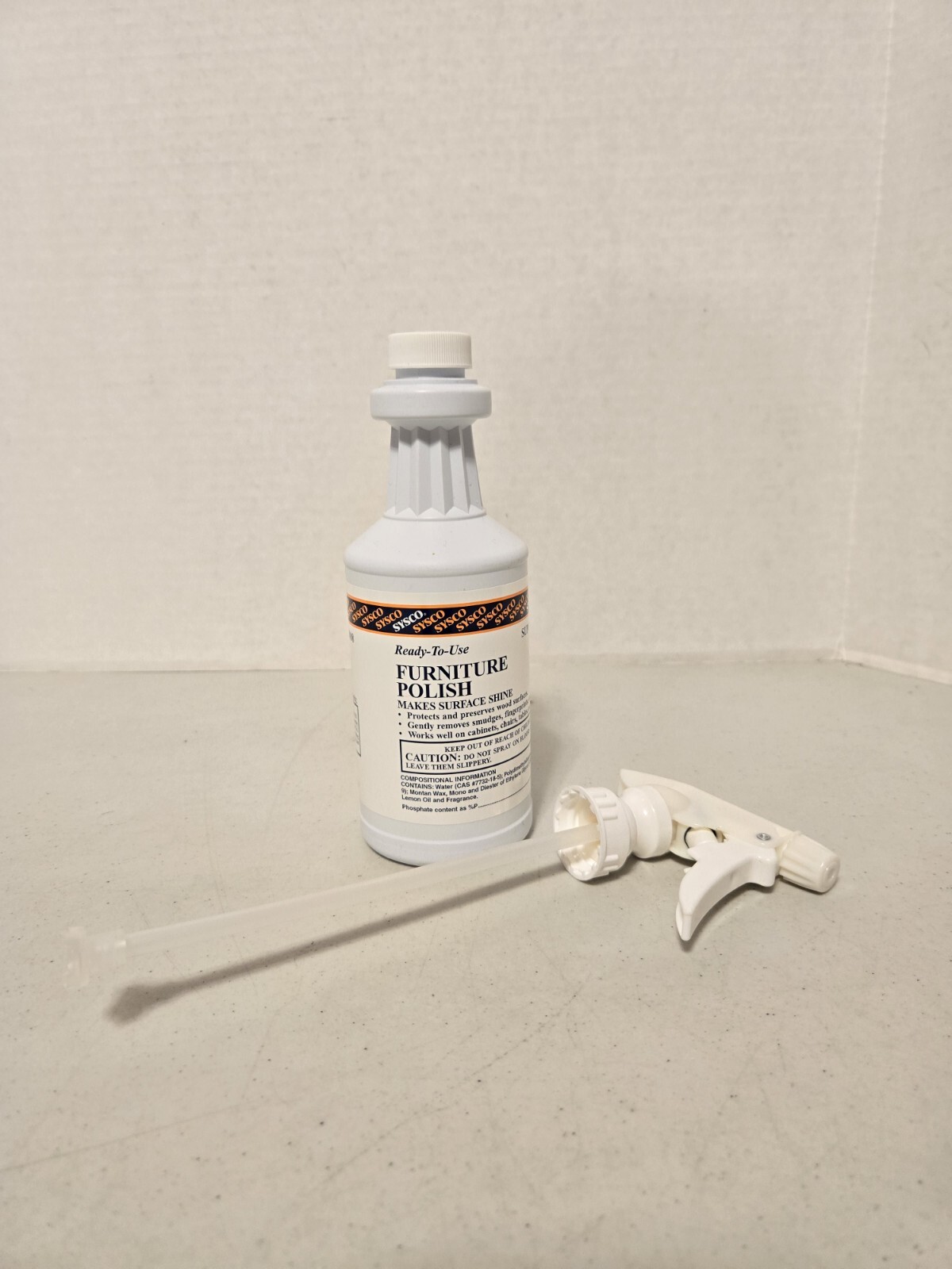 SYSCO Ready-to-Use Furniture Polish Non-Aerosol Spray, 16oz, SUPC# 3618808