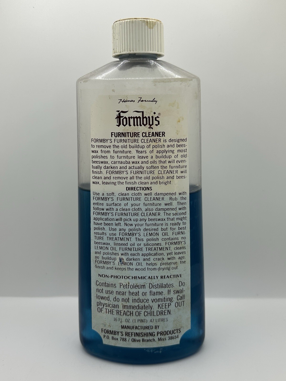 Vintage Formby’s Furniture Cleaner Dissolves Wax 8 Oz *USED* 60% FULL