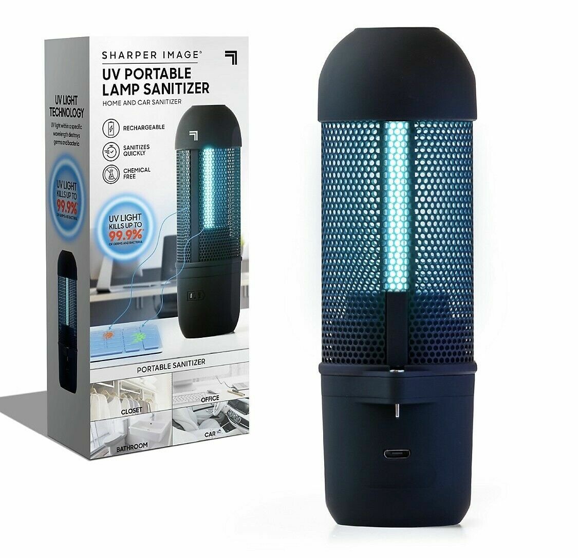 New Sharper Image UV Portable Lamp Cleaner Home and Car Rechargeable