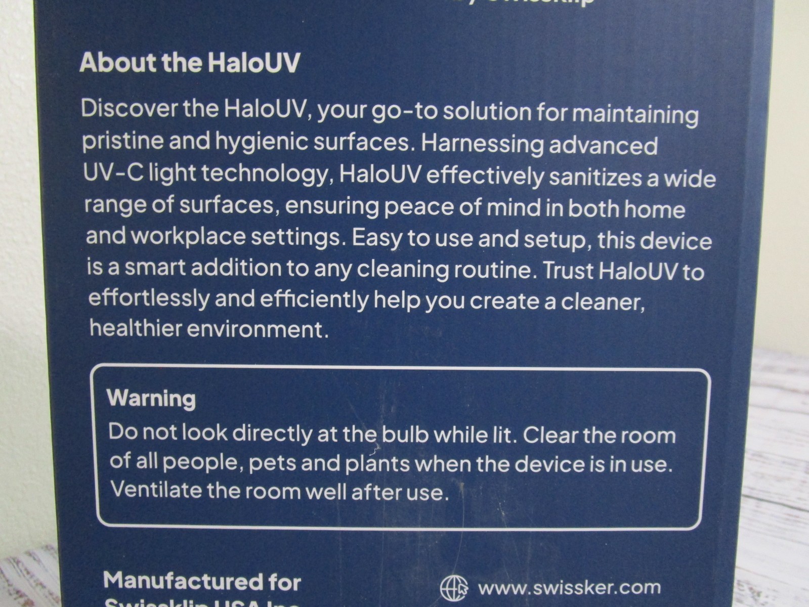 NEW HaloUV Swissker By Swissklip Powerful UV Light Enhanced Cleanliness Hygiene