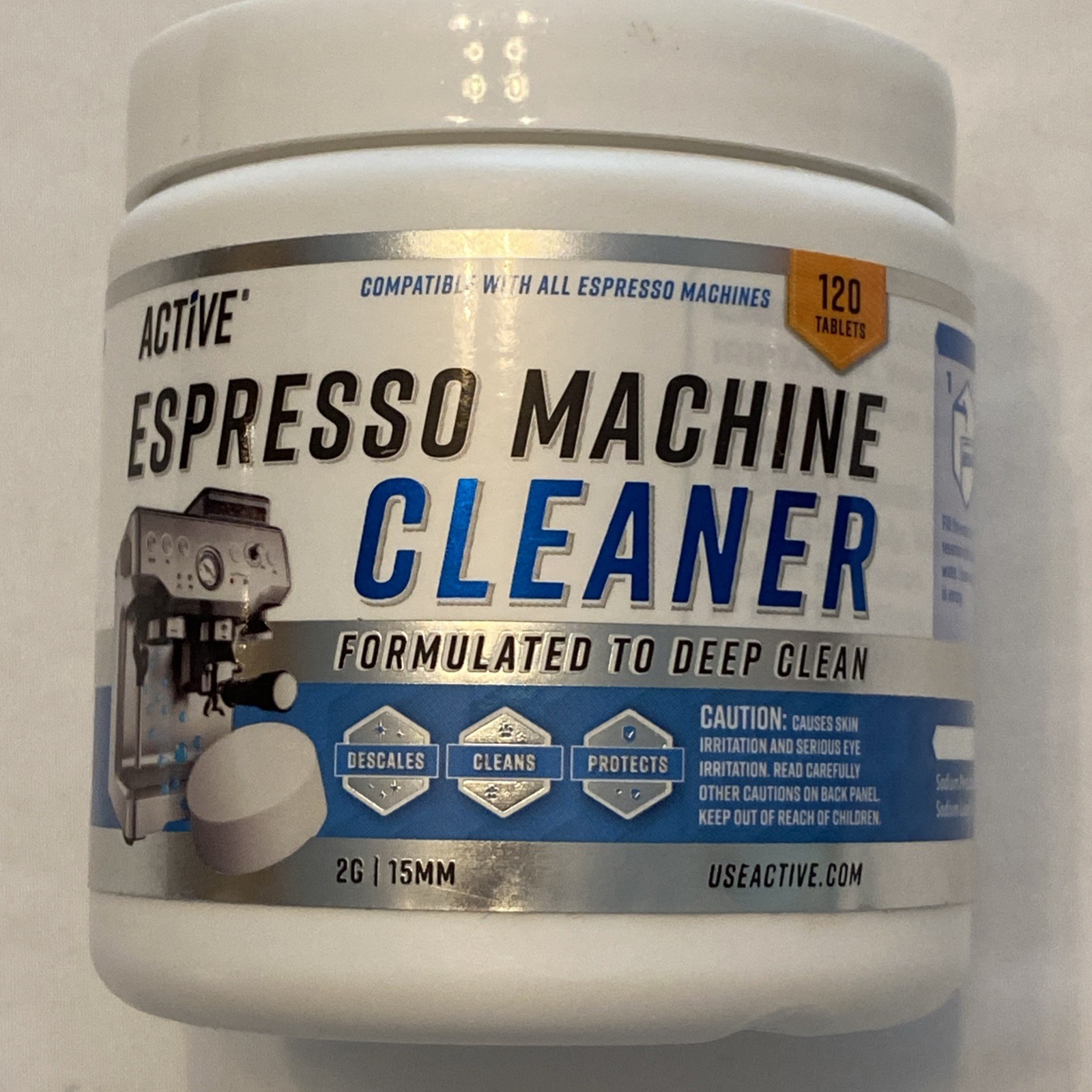 Active Espresso Machine Cleaning Tablets Coffee Maker Descaler 120 Count Tab NEW