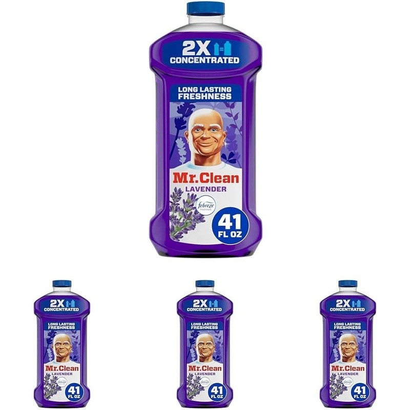 2X Concentrated Multi Surface Cleaner Lavender Liquid 164 Fl Oz Cuts Dirt Grease