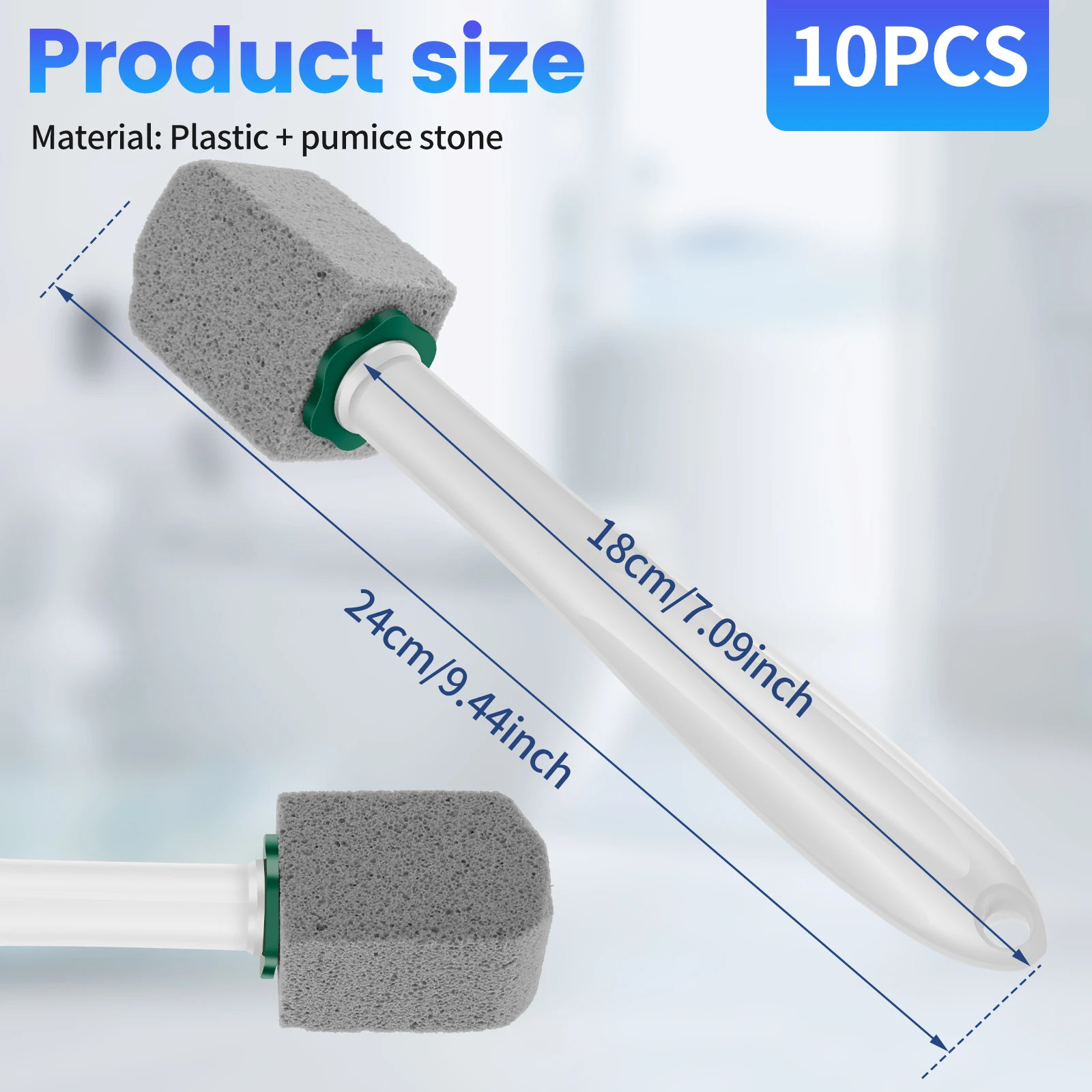 10Pcs Pumice Stone Cleaning Stick Toilet Rust Stain Removal Brush Bathroom Tile