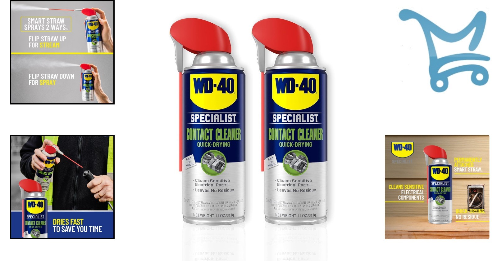 Electrical Contact Cleaner Spray Twin Pack 11 Oz Residue Free Precision