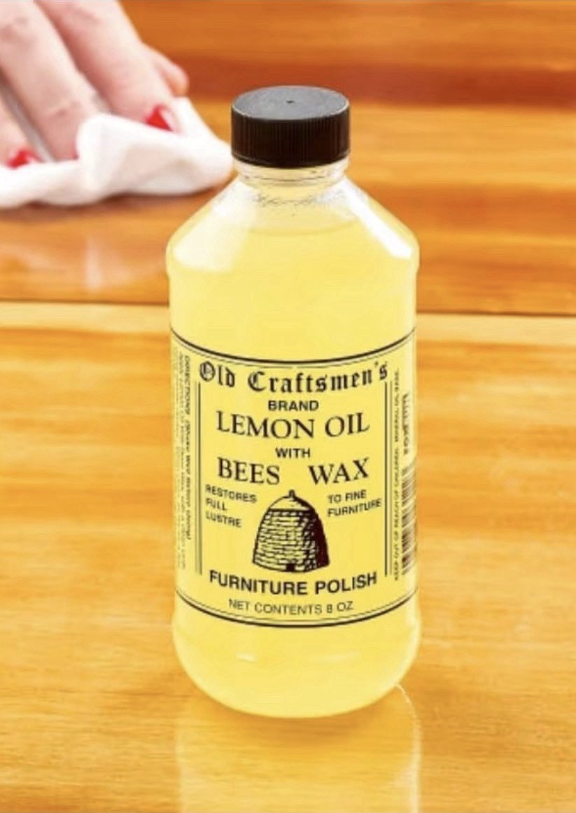 Old Craftsmen’s Lemon Oil with Bees Wax Wood Furniture Polish 8oz