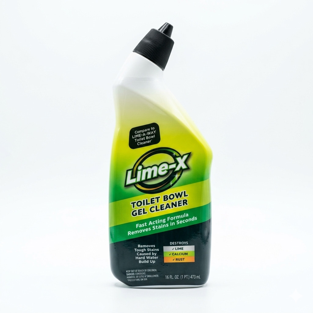 Lime-A-Way Toilet Bowl Cleaner Gel 2 Pack 16 fl oz Removes Rust Limescale Stains