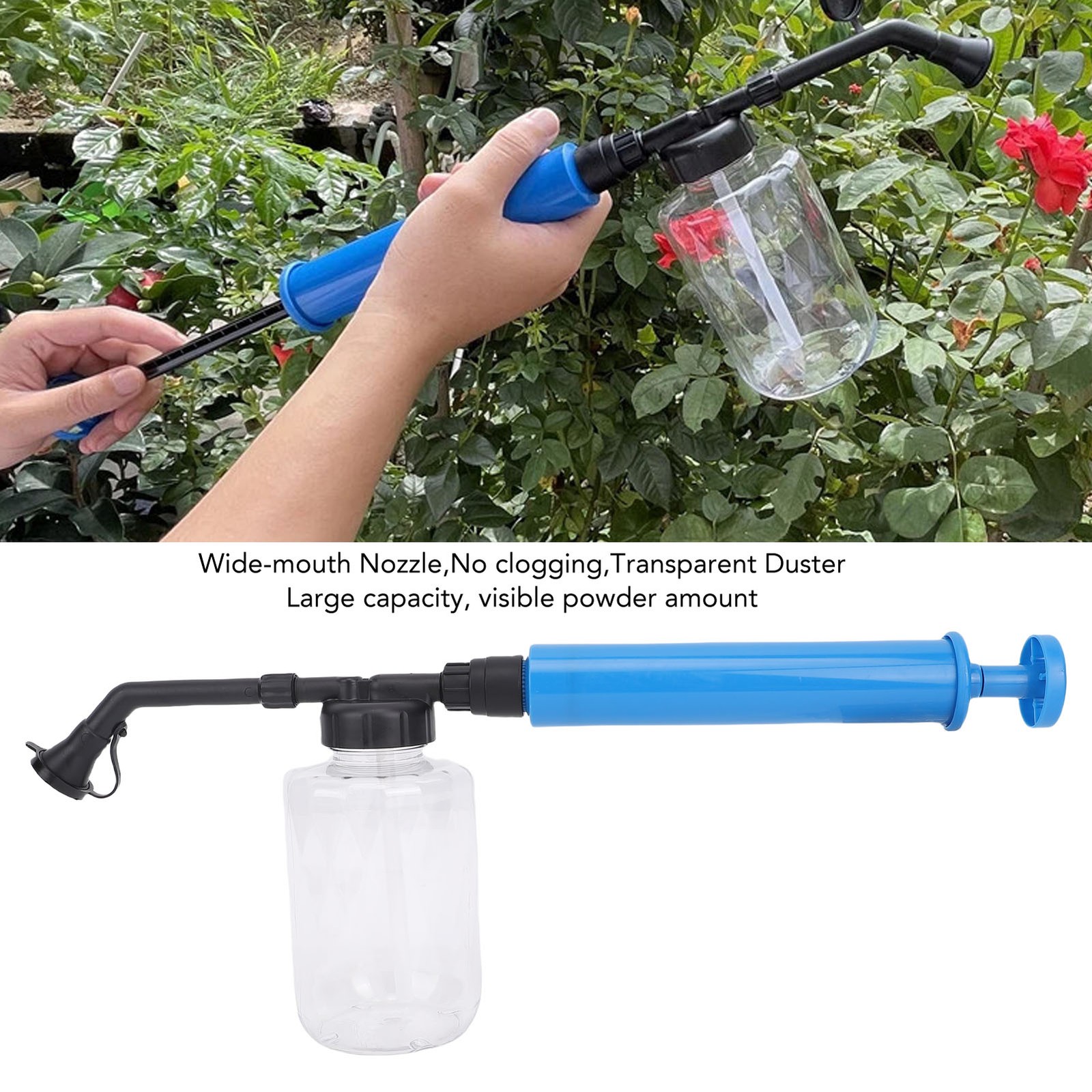 Diatomaceous Earth Powder Duster 500ml Garden Powder Applicator Dispenser FFG