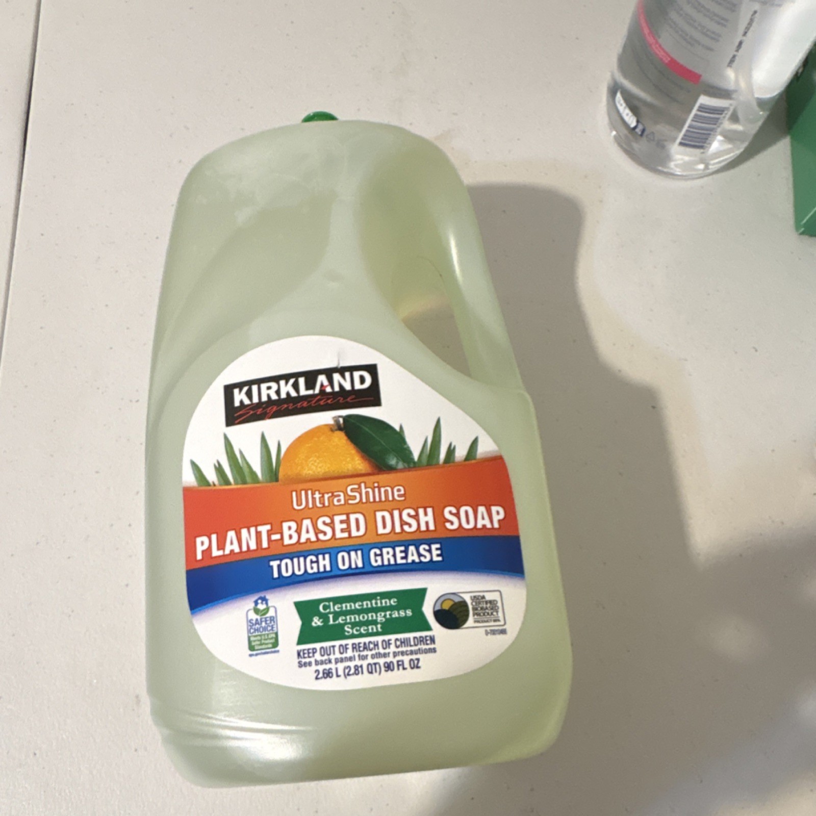 Kirkland Signature UltraShine Plant-Based Dish Soap 90 fl oz Clementine & Lemon…