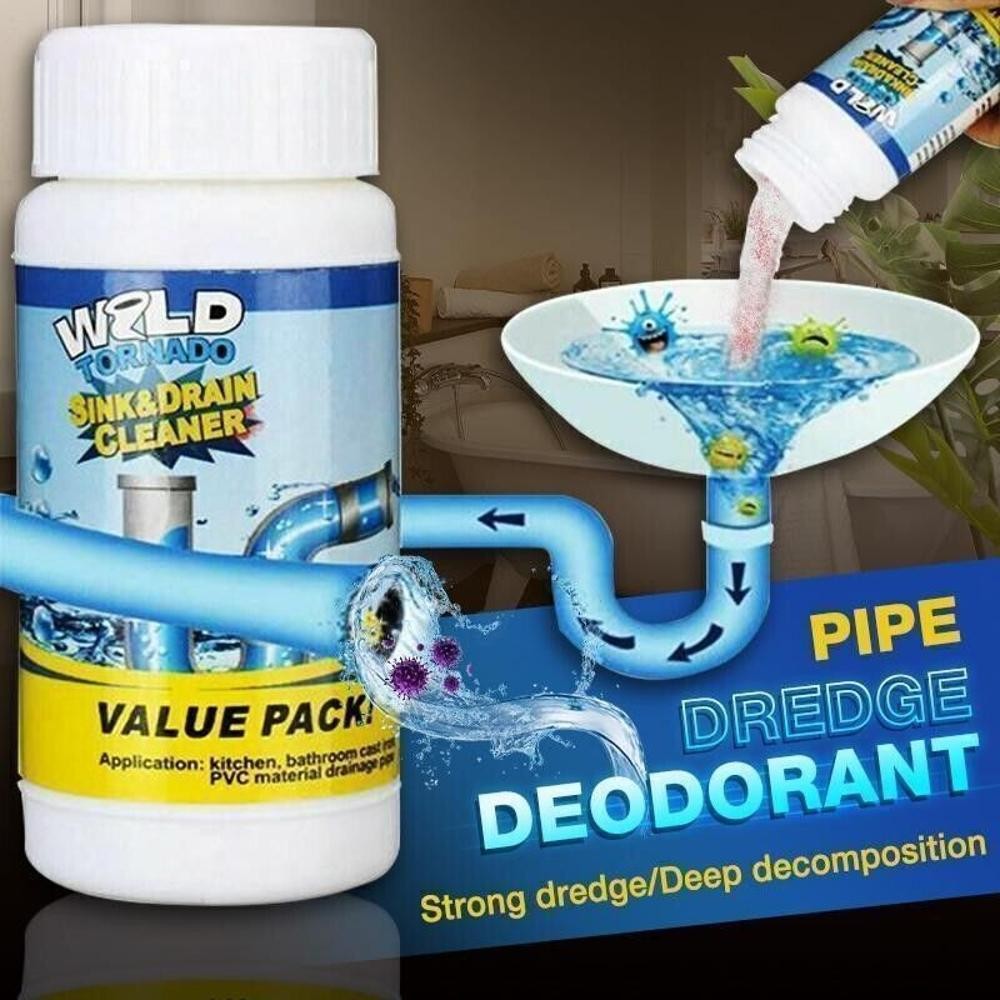 Newest Fast Drain Remover Hot Sink Pipe Dredge Bomb Toilet Quick Foaming Cleaner