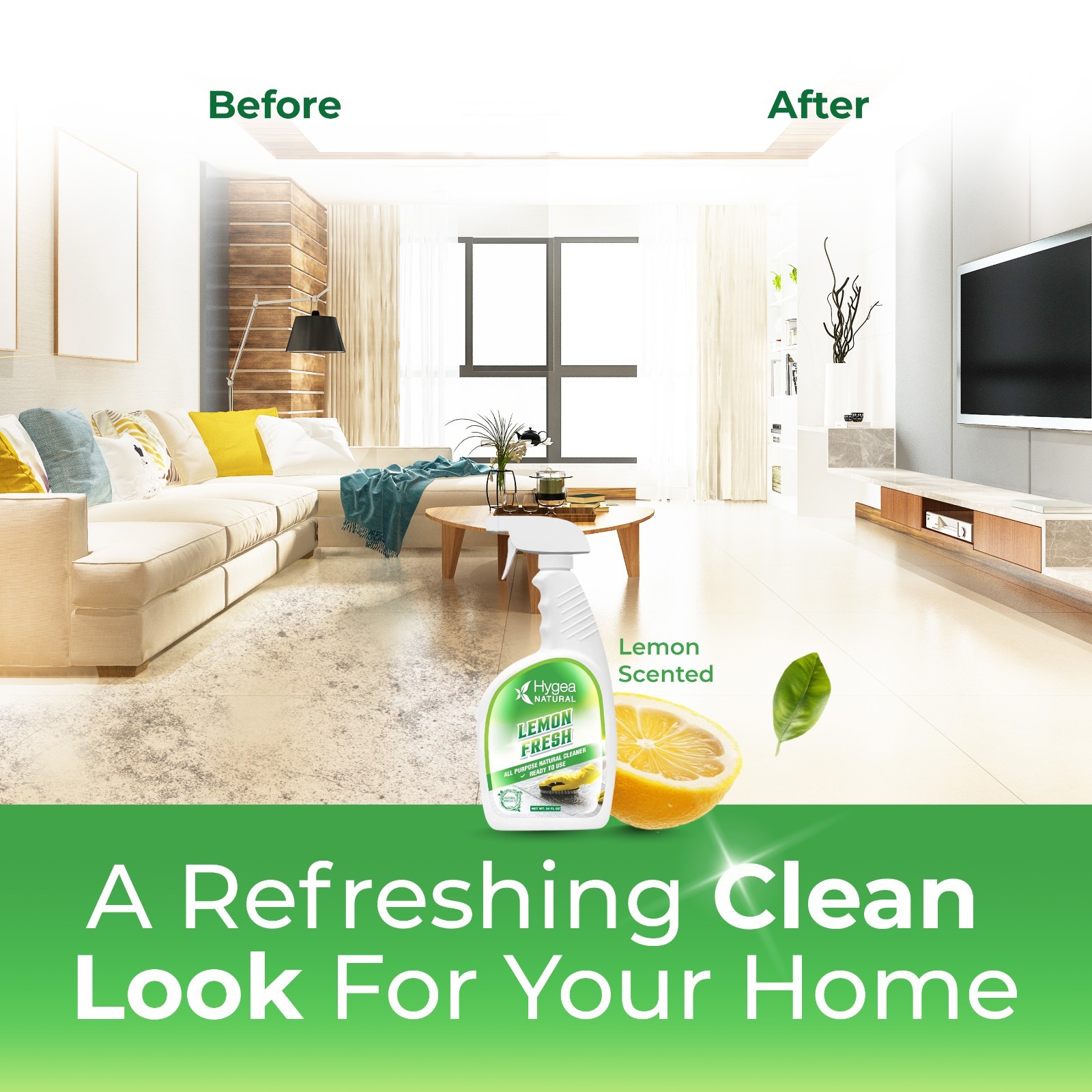 Hygea Natural Lemon Fresh – Natural All Purpose Cleaner