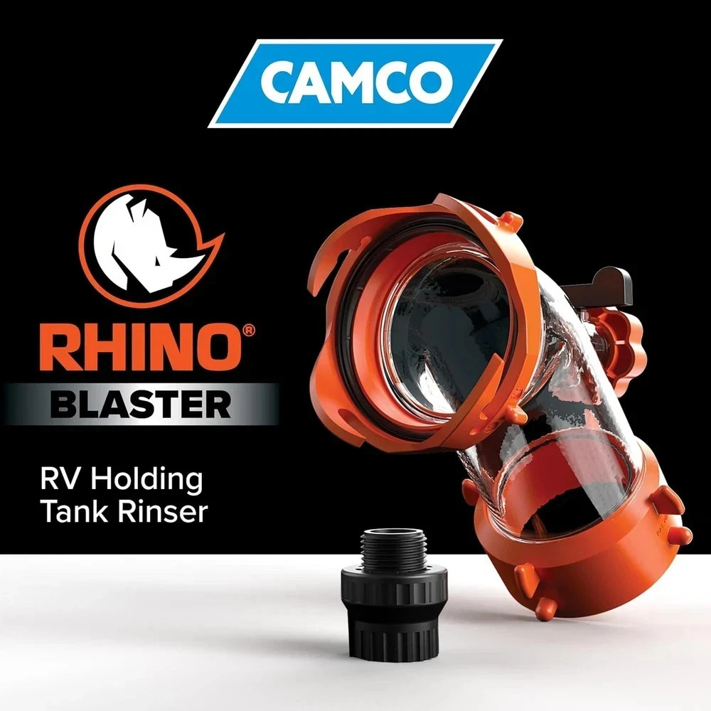 Rhino Blaster RV Tank Rinser with Backflow Preventer RV Accessories for Toile