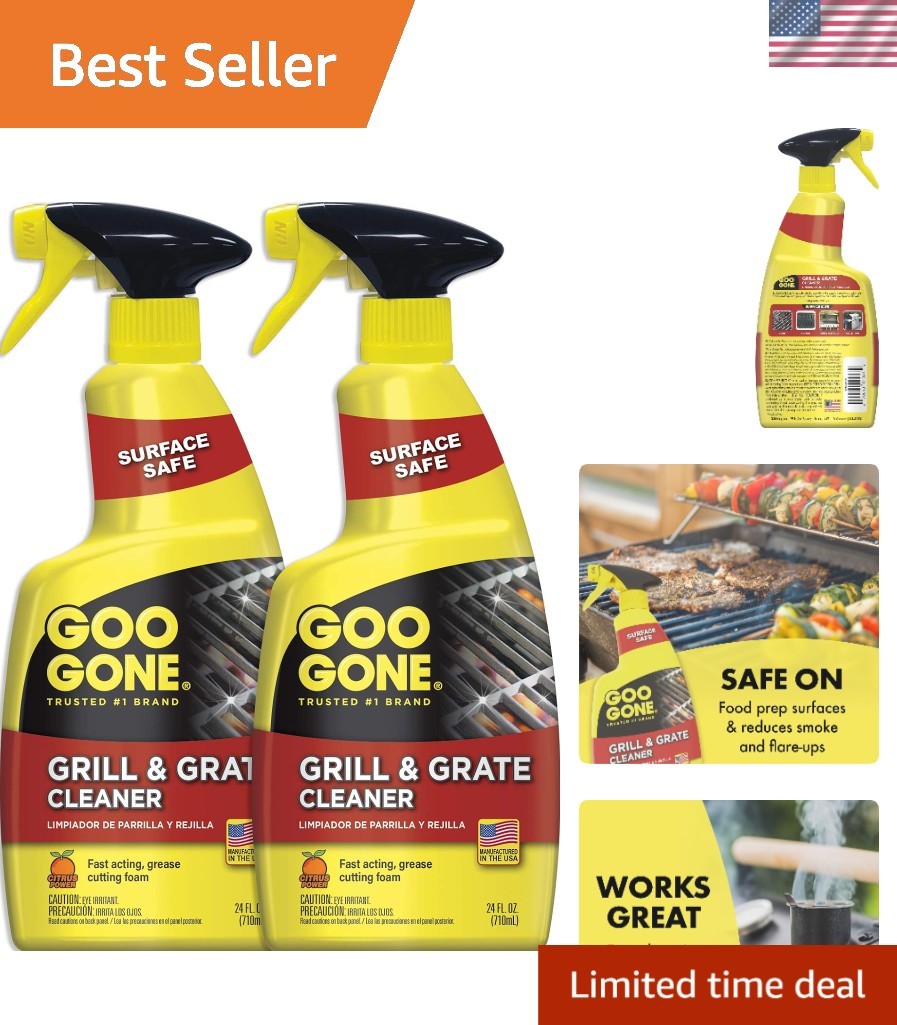 Grill and Grate Cleaner Spray 2 Pack Cleans and Degreases BBQ Cooking Grates …
