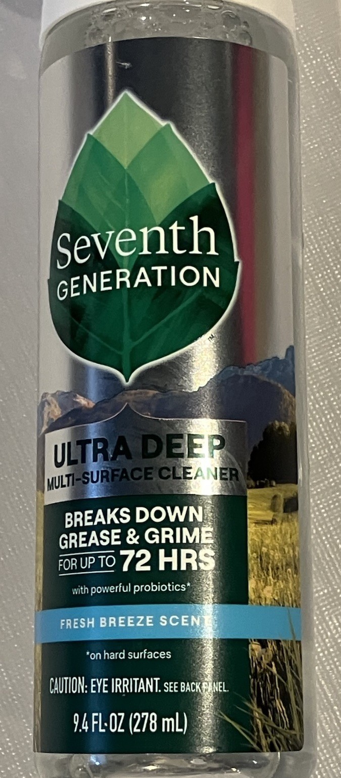 3-pack Seventh Gen Ultra Deep Multi Surface Cleaner, 9.4 Fl Oz Fresh Breeze Scen