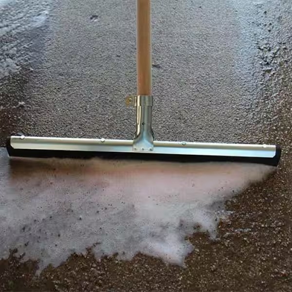 22 in. Dry Floor Squeegee for Garage, Driveway, Sidewalk Tile Dry Cleaner Broom