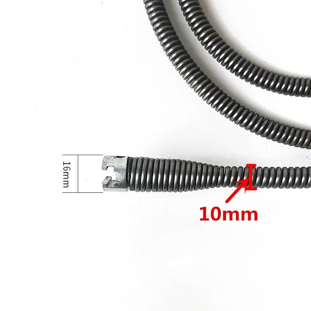 6.5FT (1.5M) Heavy Duty Deep Reach Drain Snake, No Plumber Needed Navigates U…