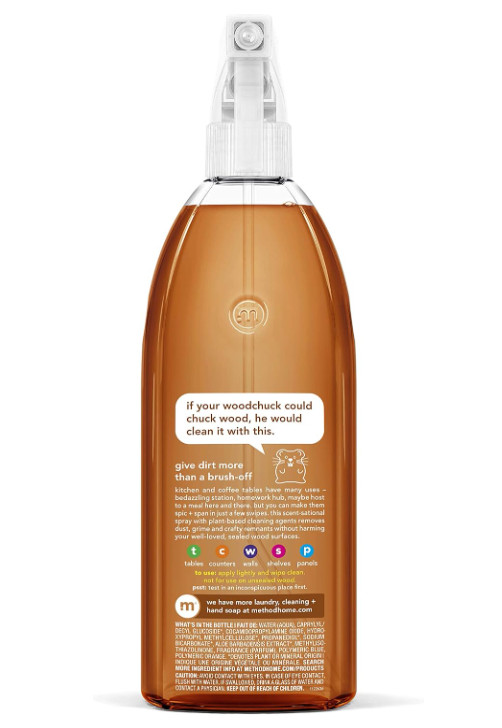 Method Daily Wood Cleaner, Almond, 28 oz Spray Bottles, (1 Pack)