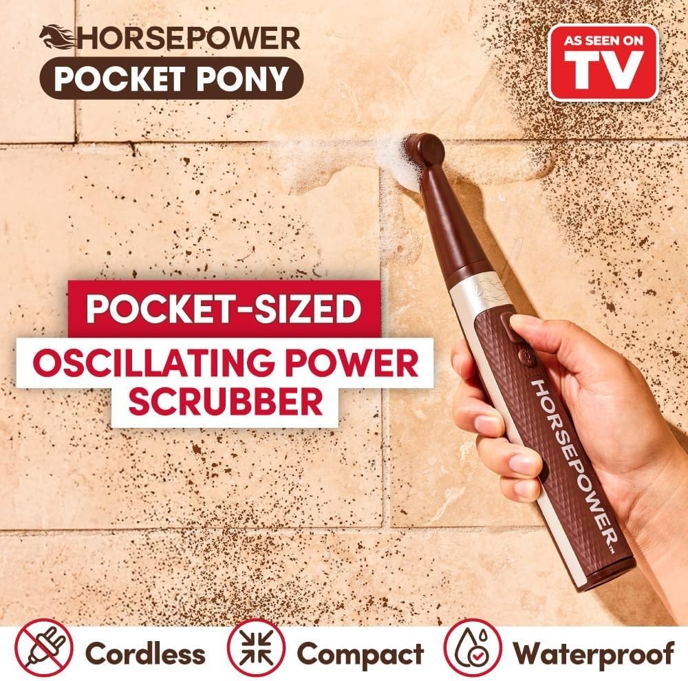 Pocket Pony, AS SEEN ON TV, Waterproof, Cordless, Pocket-Sized, Oscillating Powe