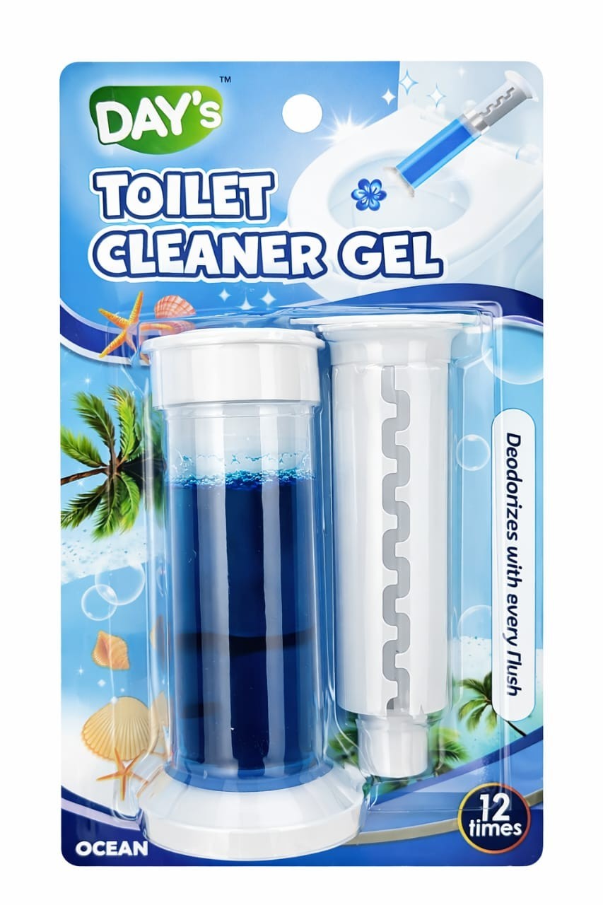 2Packs for 12 Uses Each -Toilet Cleaner Gel Stamp Deodorizer Fresh Ocean Scent
