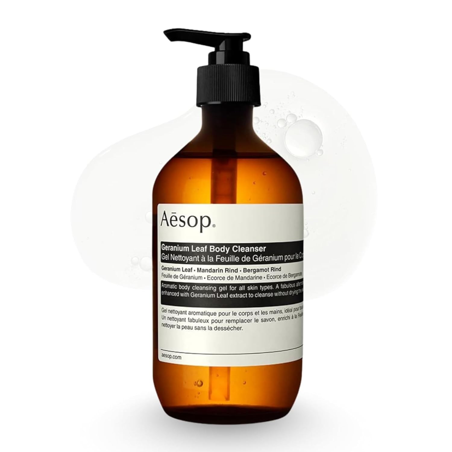 Aesop Geranium Leaf Body Cleanser | Gentle Shower Gel with Geranium, Mandarin
