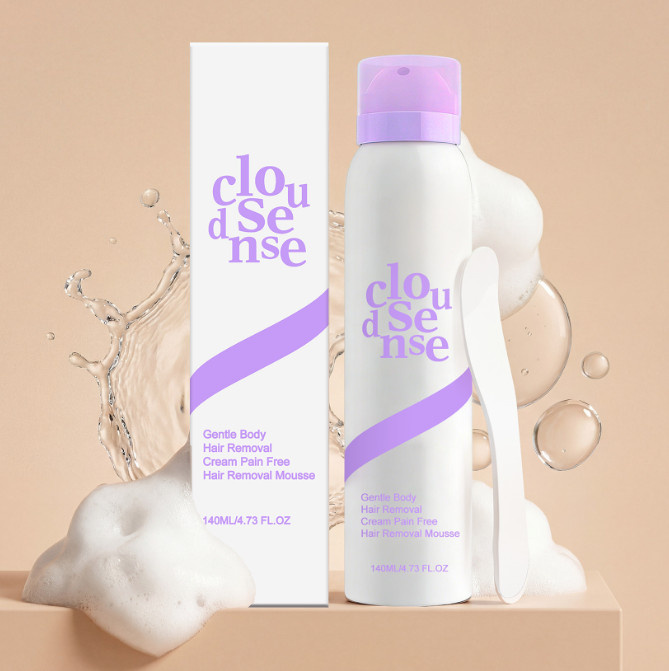 NEW Cloud Sense Gentle Hair Removal Mousse Spray, Aloe & Hyaluronic Acid