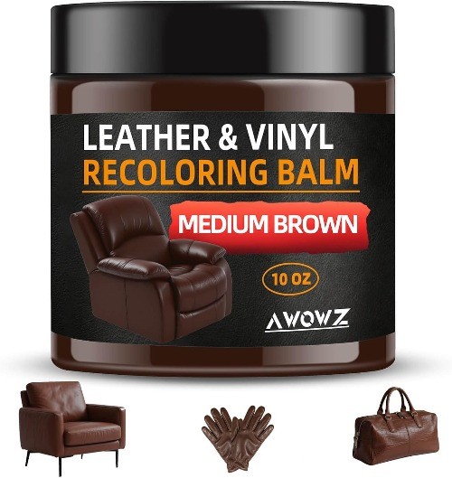 Recoloring Balm, 10OZ Repair Kit for Furniture, Size: 10 OZColor: Medium Brown