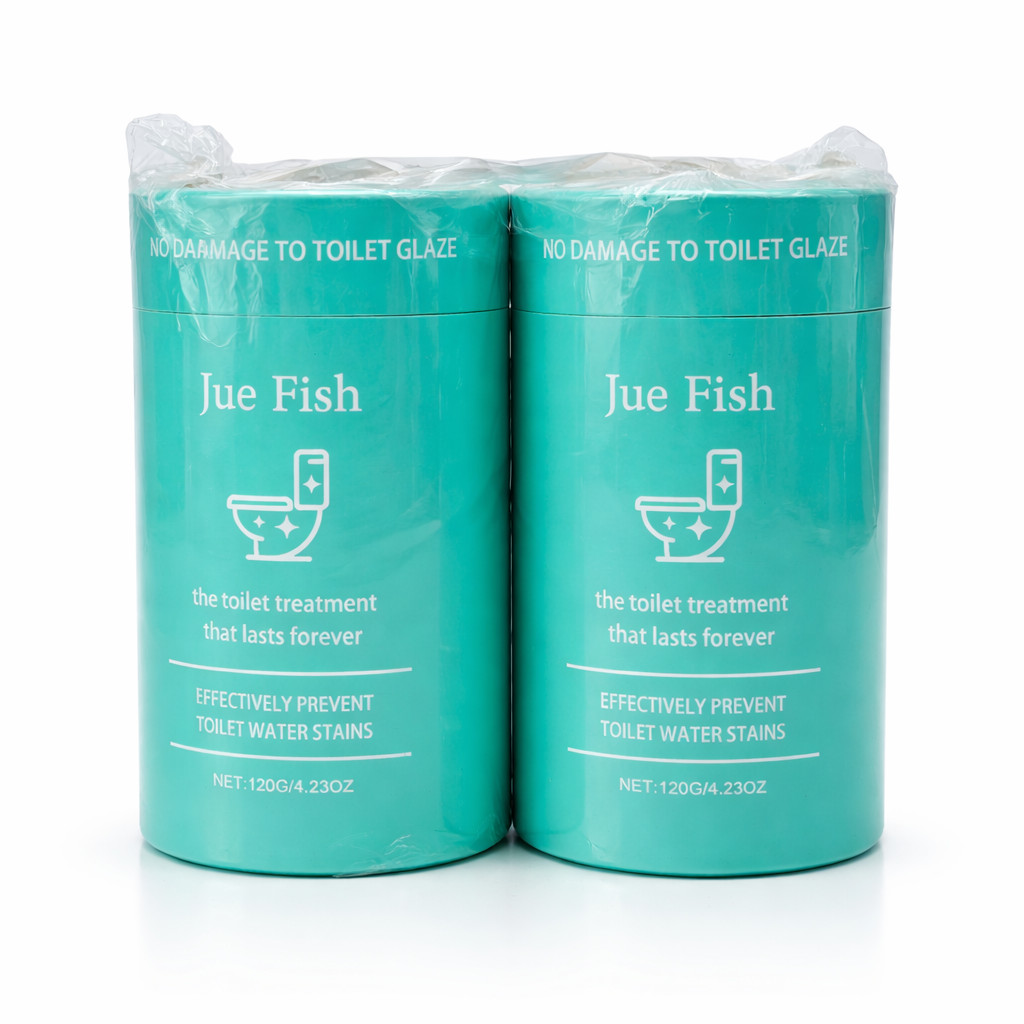 New Sealed 2 Pack Jue-Fish Automatic Toilet Cleaner Blocks Prevent Water Stains