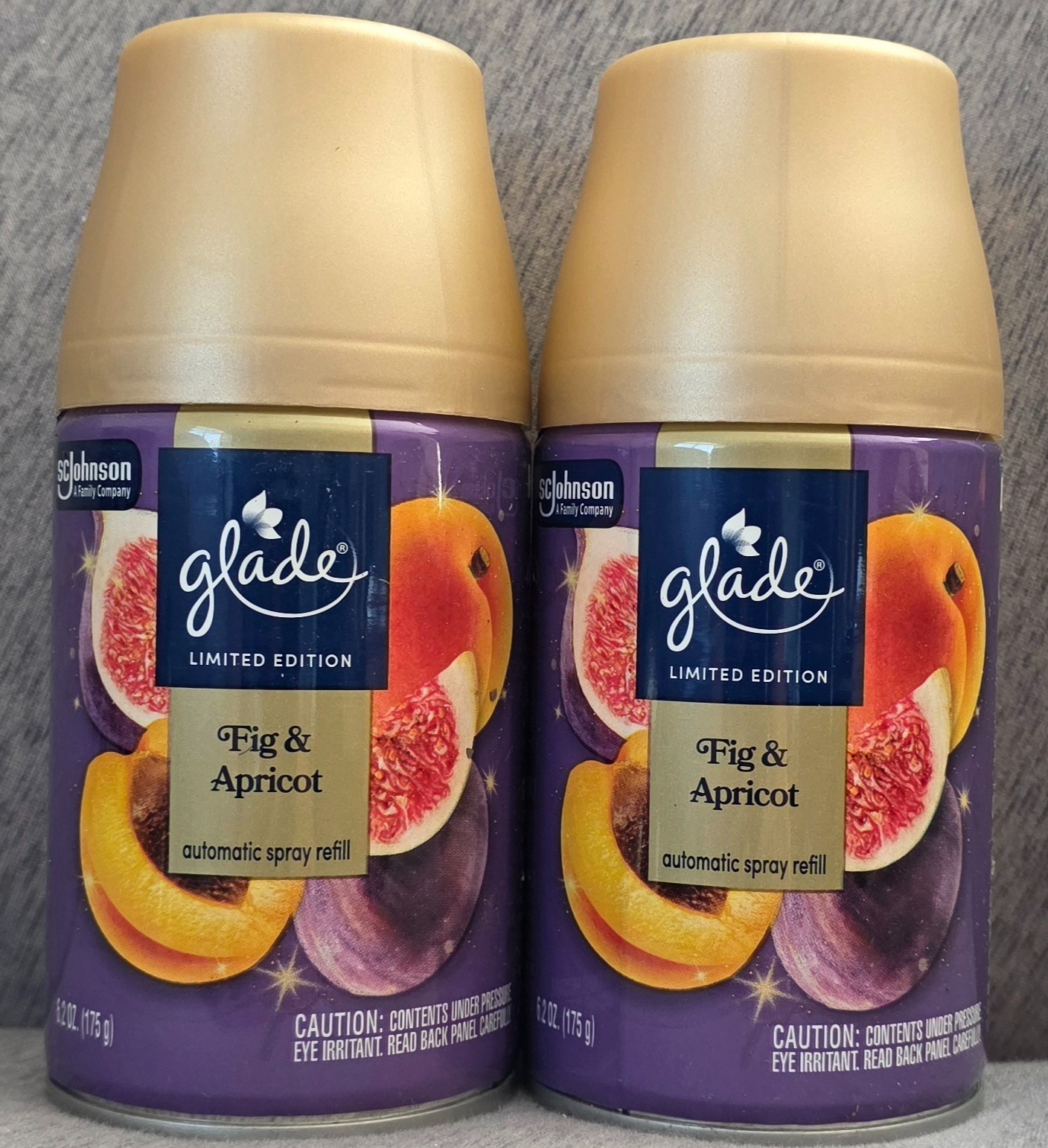6 Glade FIG & APRICOT AUTOMATIC SCENTED SPRAY, 6.2 oz REFILLS