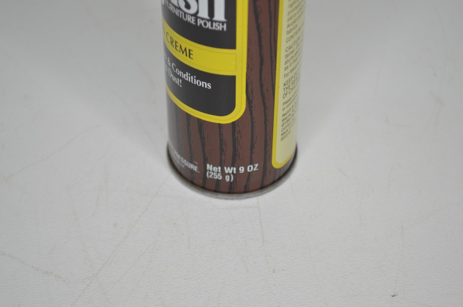 Vintage Old English Lemon Creme Furniture Polish FULL 9 Oz Aerosol Can 1993 PROP