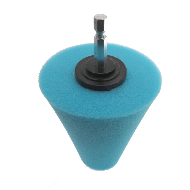 Foam Polisher Cone Sponge Buffing Pads Wheel Hub Cleaning Tool for Car Polishing