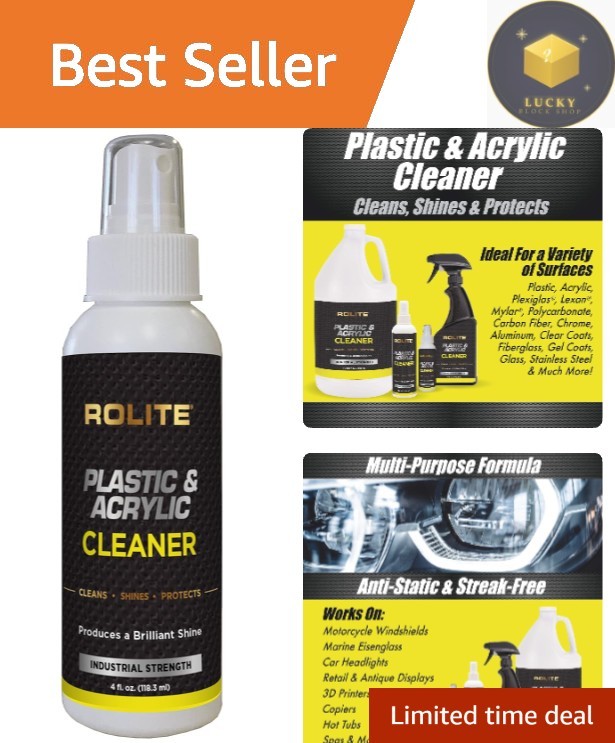 4 oz. Plastic & Acrylic Cleaner – Streak-Free Shine for All Nonporous Surfaces