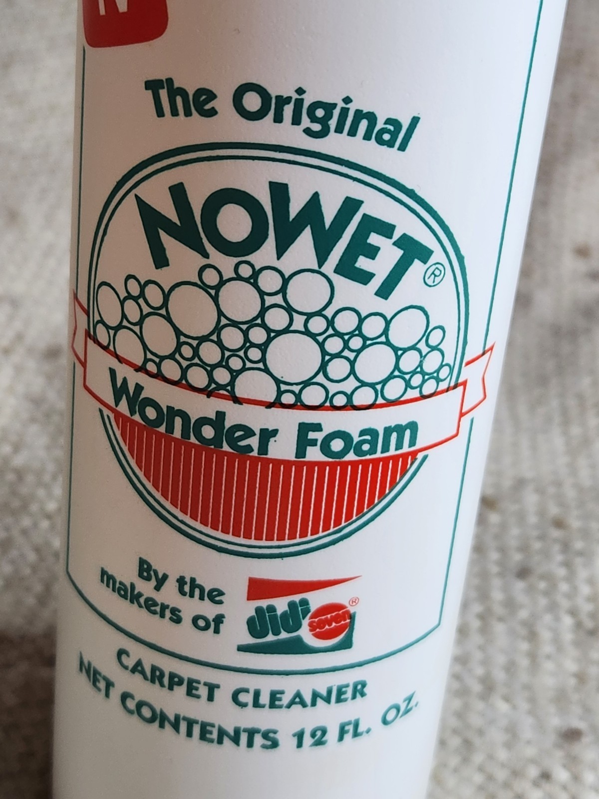 Vintage Original NoWet Wonder Foam Carpet Upholstery Cleaner open but full