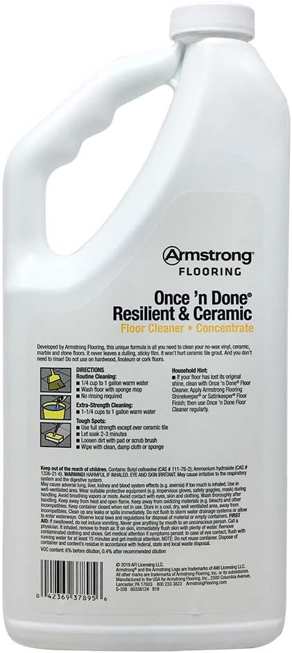 Armstrong Once’n Done Resilient & Ceramic Floor Cleaner Concentrate 32oz