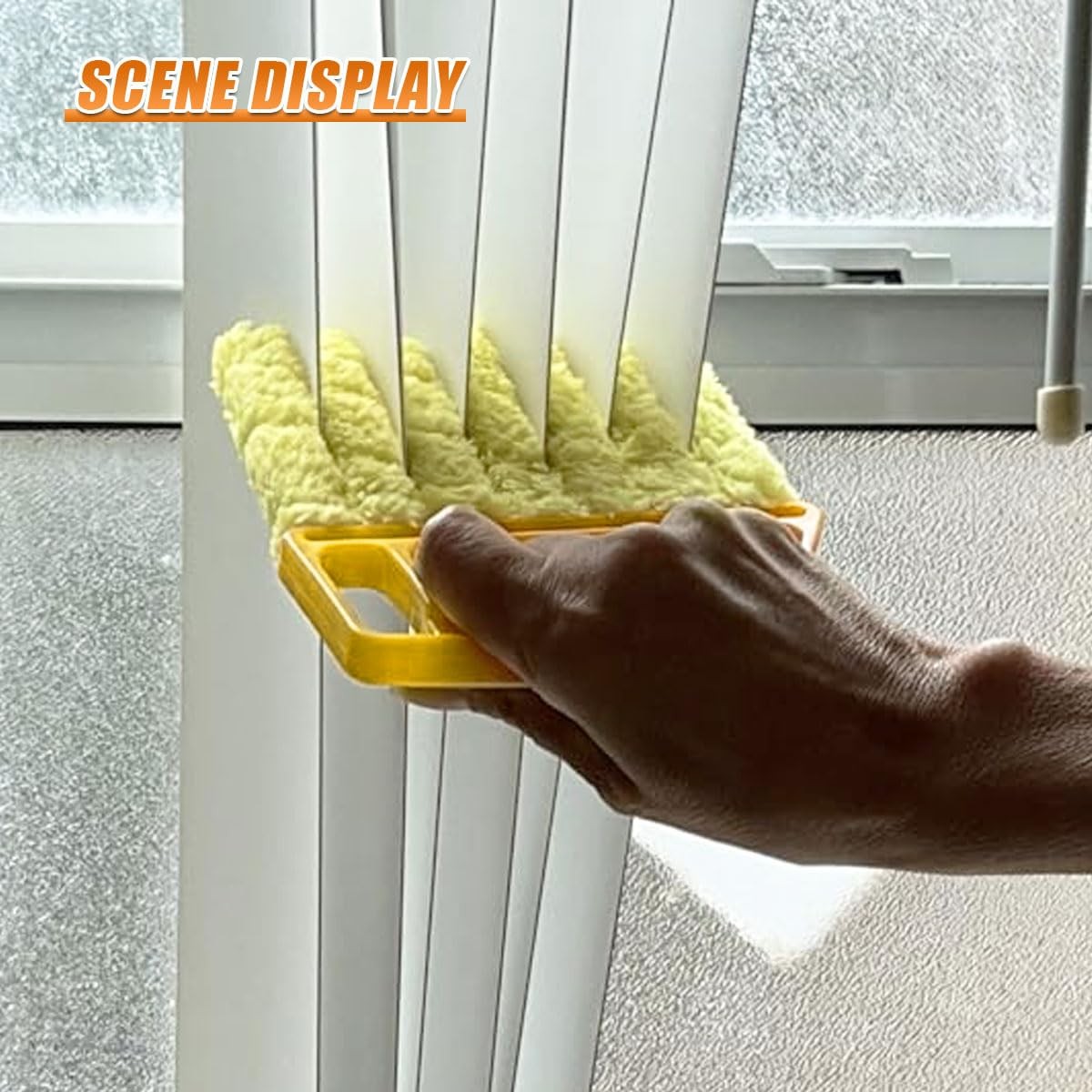 Craedli 5PCS Window Blind Cleaner Duster Tool Set, Washable Microfiber 7-Fing…