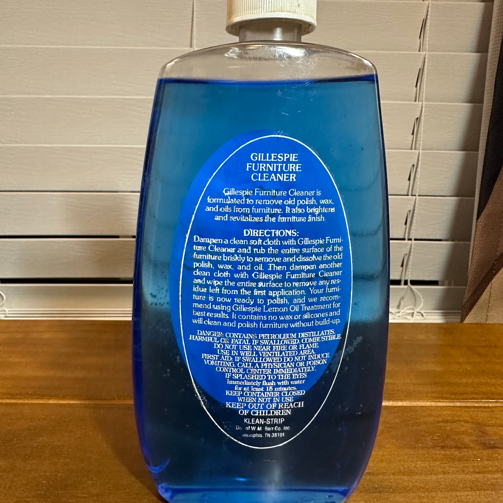 New Vintage Gillespie Furniture Cleaner 16oz