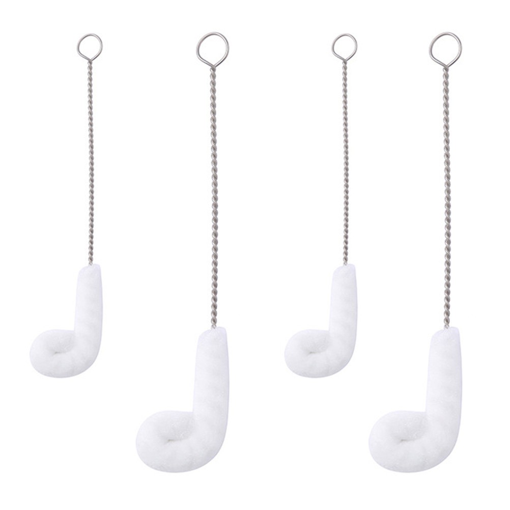 4Pcs Flexible Bottle Brush Set Durable Stainless Steel for Home Use