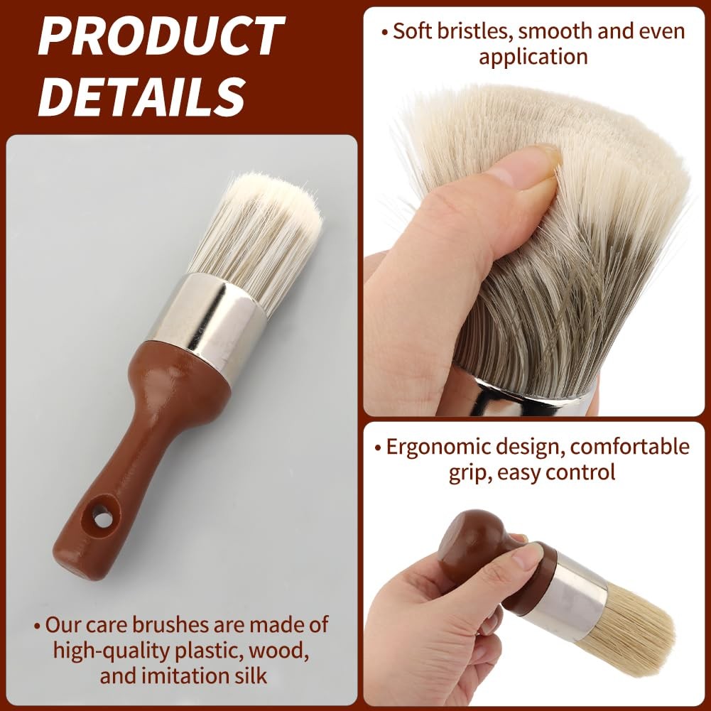 Furniture Salve Brush for Leather Wood Restoration Care Polish Wooden