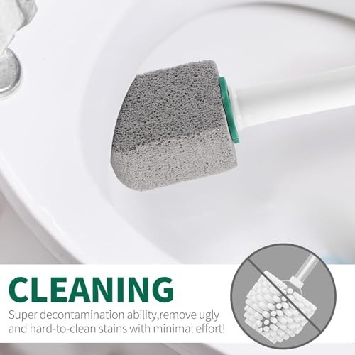Pumice Stone Toilet Cleaner with Long Handle,Pumice Toilet Scrubber Toilet Bo…