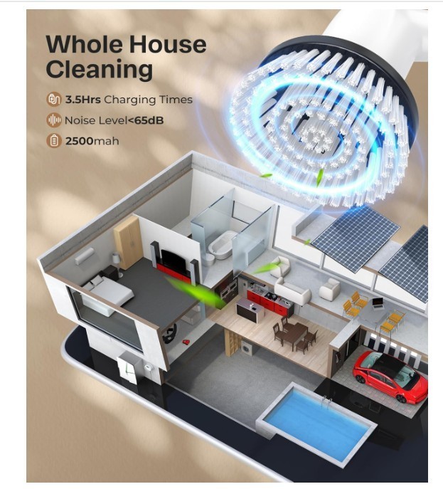 LyriFine Electric Spin Scrubber, New Full-Body IPX7 Waterproof Bathroom Cleaner